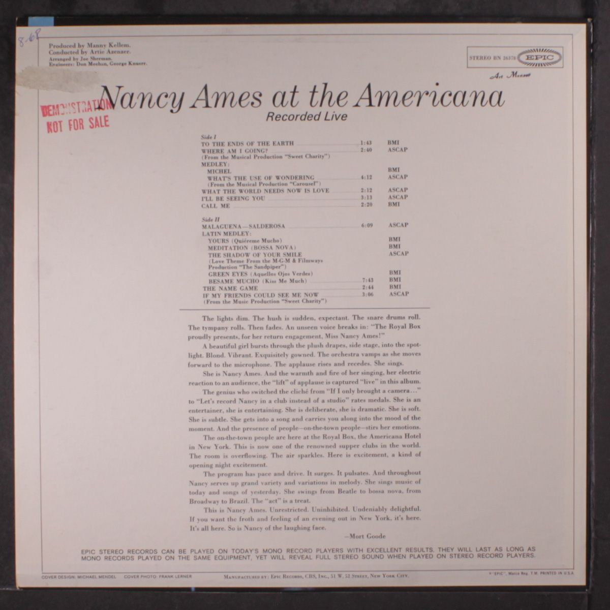 at the americana by NANCY AMES