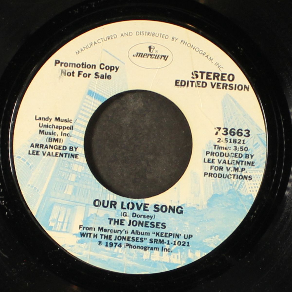 i can't see what you see in me / our love song by JONESES
