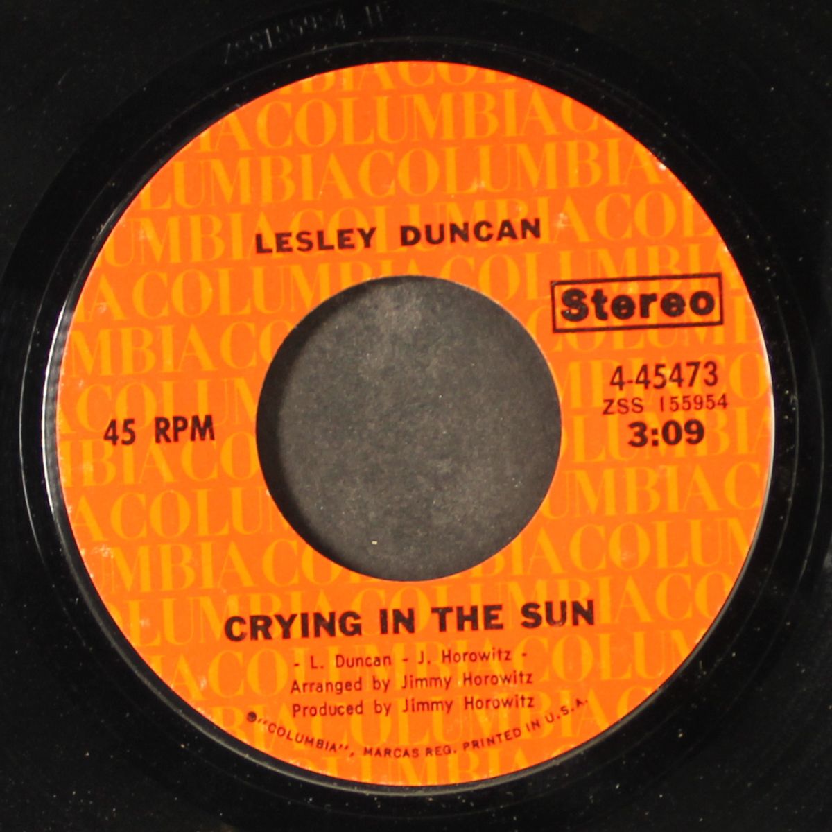 sing children sing / crying in the sun by LESLEY DUNCAN