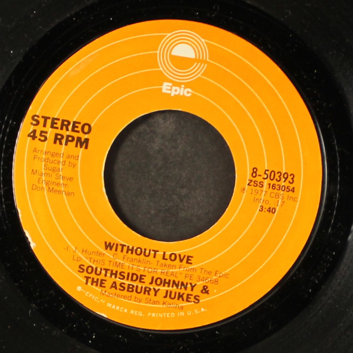 without love / first night by SOUTHSIDE JOHNNY & ASBURY JUKES