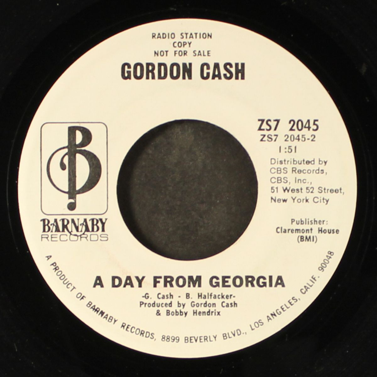 a day from georgia / julie ann's baby by GORDON CASH
