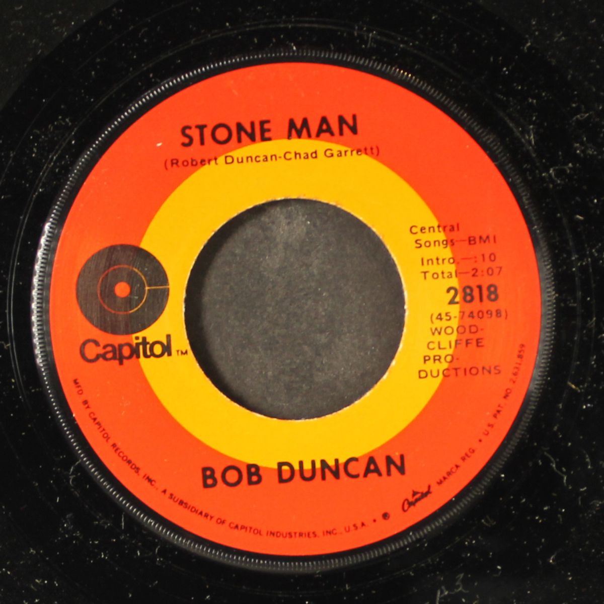 messin' up my mind / stone man by BOB DUNCAN