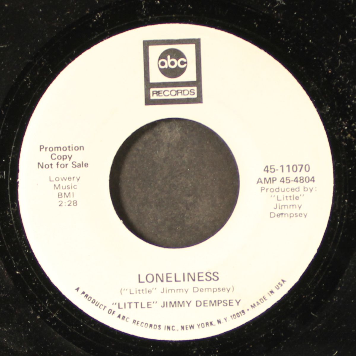 loneliness / bet'cha can't eat just one by LITTLE JIMMY DEMPSEY
