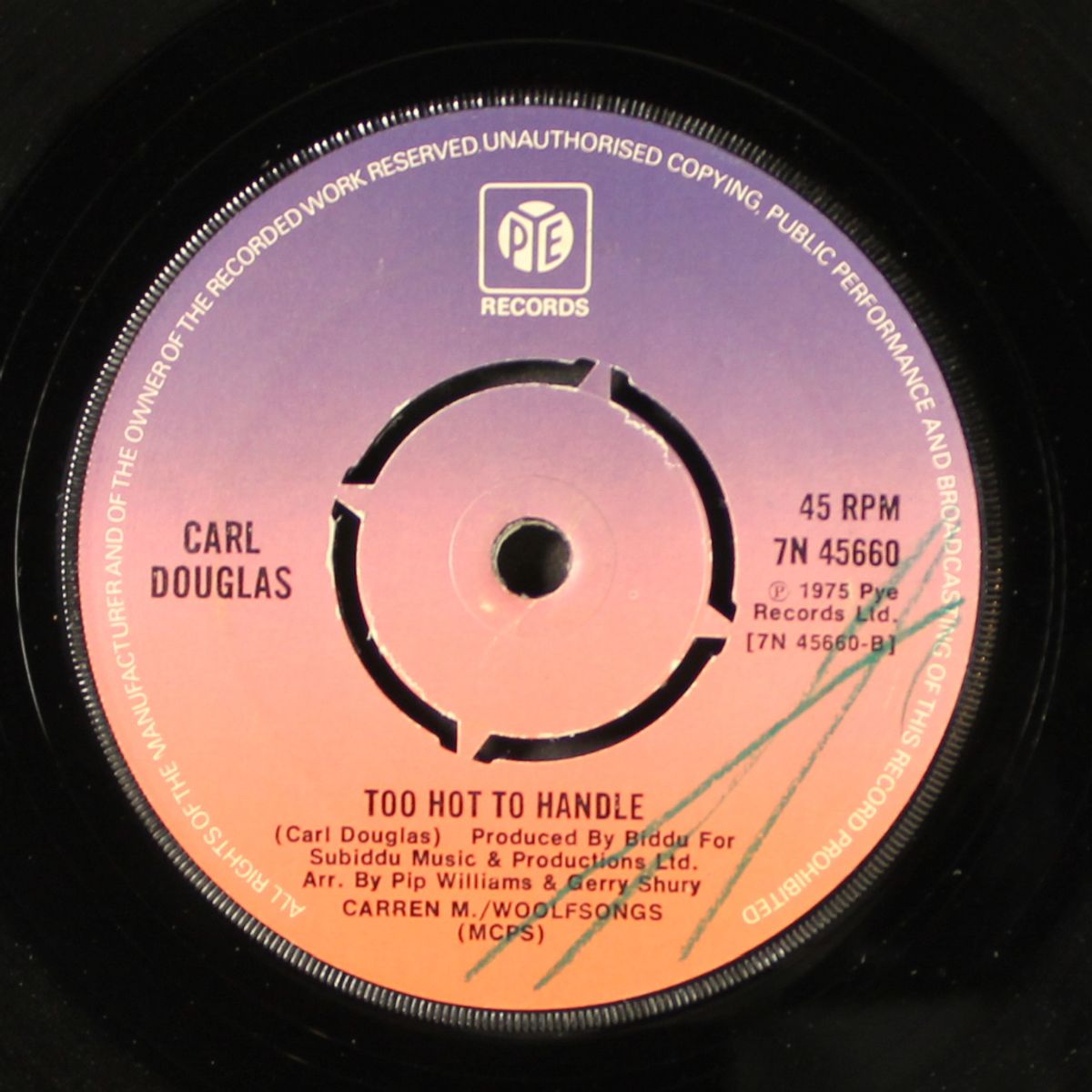 girl you're so fine / too hot to handle by CARL DOUGLAS