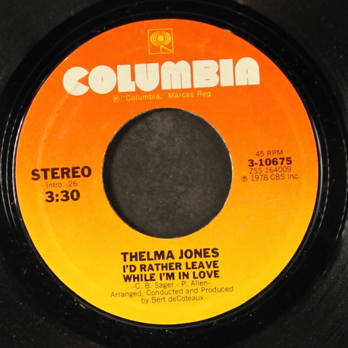 love, look what you got me into / i'd rather leave while i'm in love by THELMA JONES