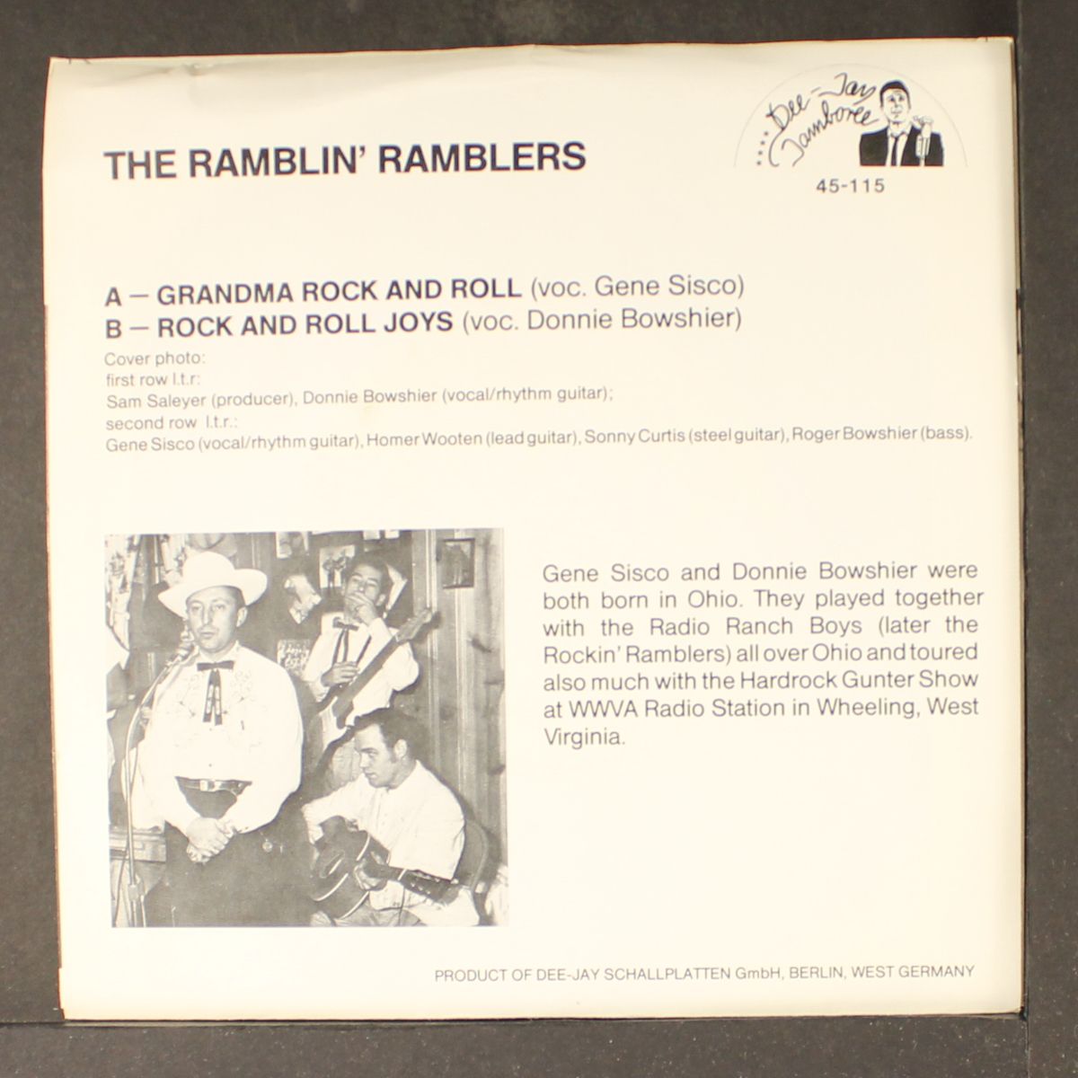 grandma rock and roll / rock and roll joys by RAMBLIN' RAMBLERS