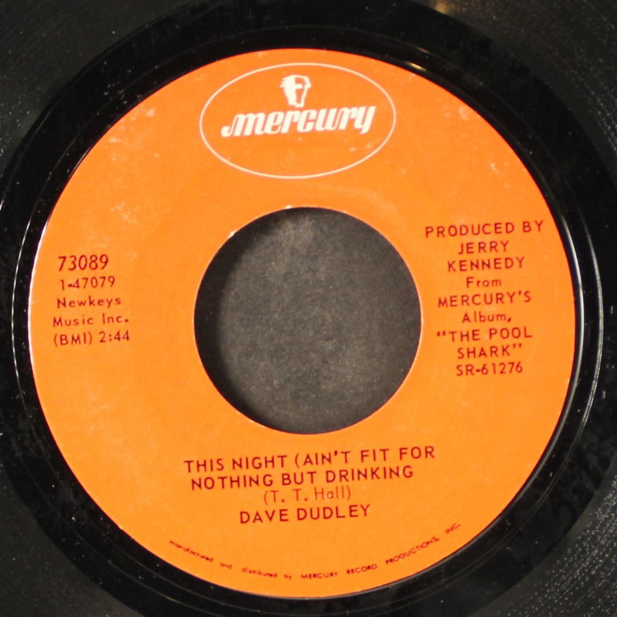 this night (ain't fit for nothing but drinking) / i'm not so easy anymore by DAVE DUDLEY