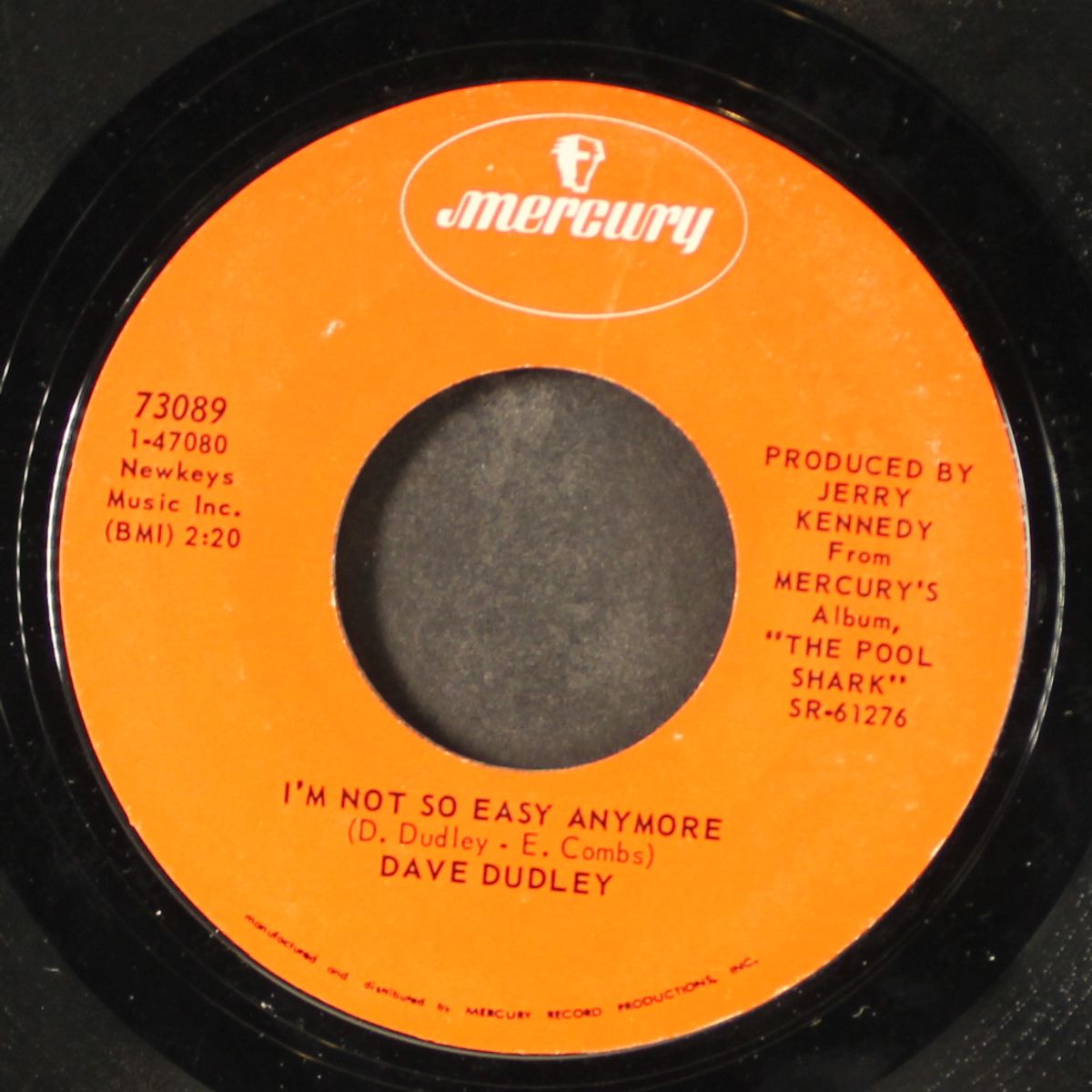this night (ain't fit for nothing but drinking) / i'm not so easy anymore by DAVE DUDLEY