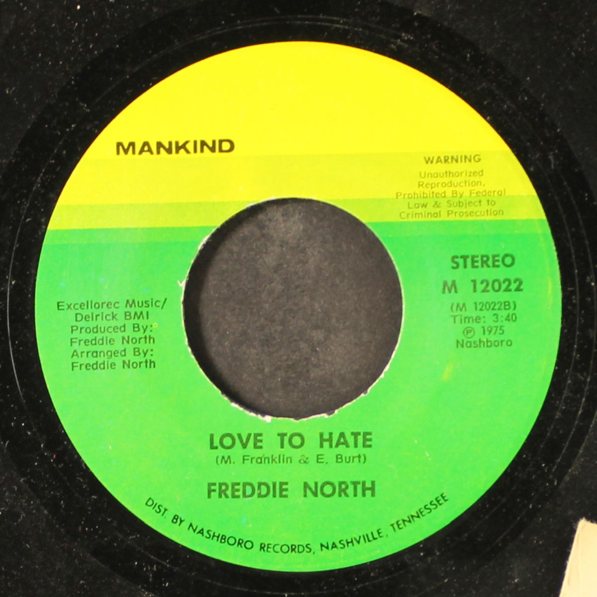 love to hate / guess the wind by FREDDIE NORTH