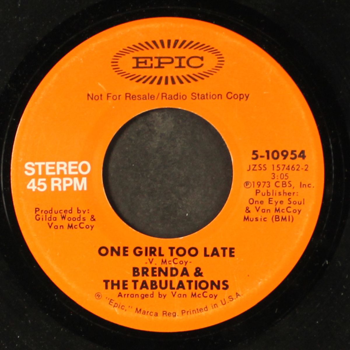 one girl too late / mono by BRENDA & TABULATIONS