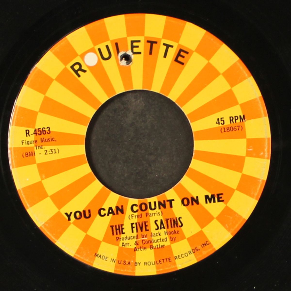 ain't gonna dance / you can count on me by FIVE SATINS