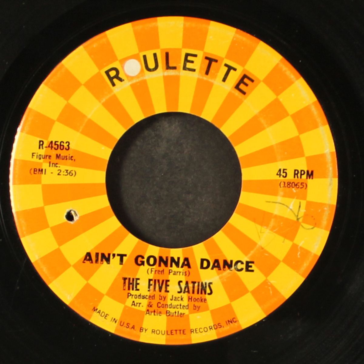 ain't gonna dance / you can count on me by FIVE SATINS