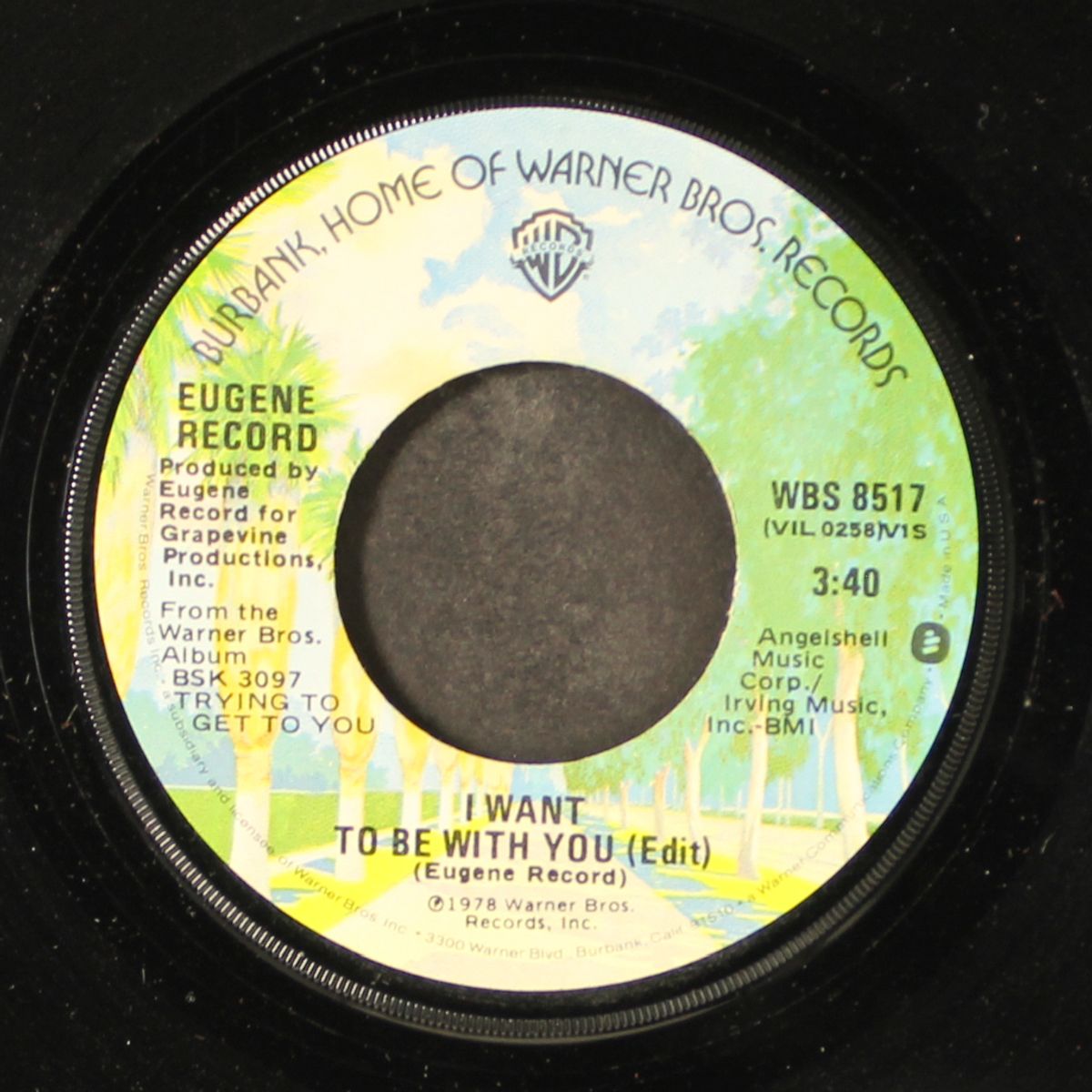 i want to be with you / when we pull the shades by EUGENE RECORD