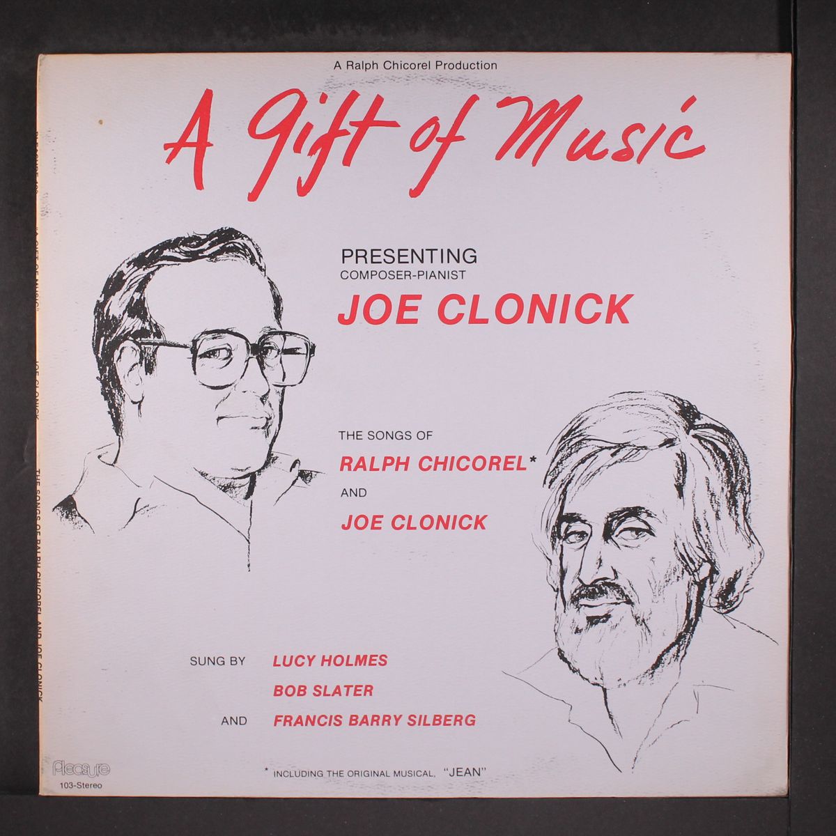 the songs of ralph chicorel and joe clonick by JOE CLONICK