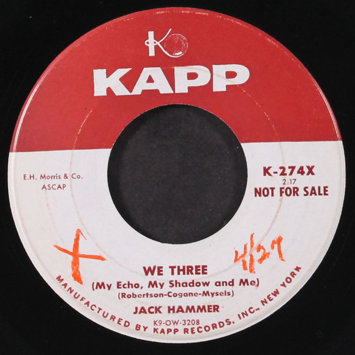 we three / whispering grass by JACK HAMMER