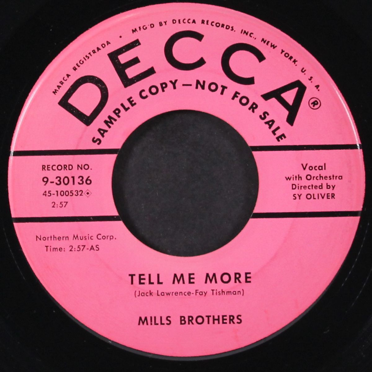 that's all i need / tell me more by MILLS BROTHERS