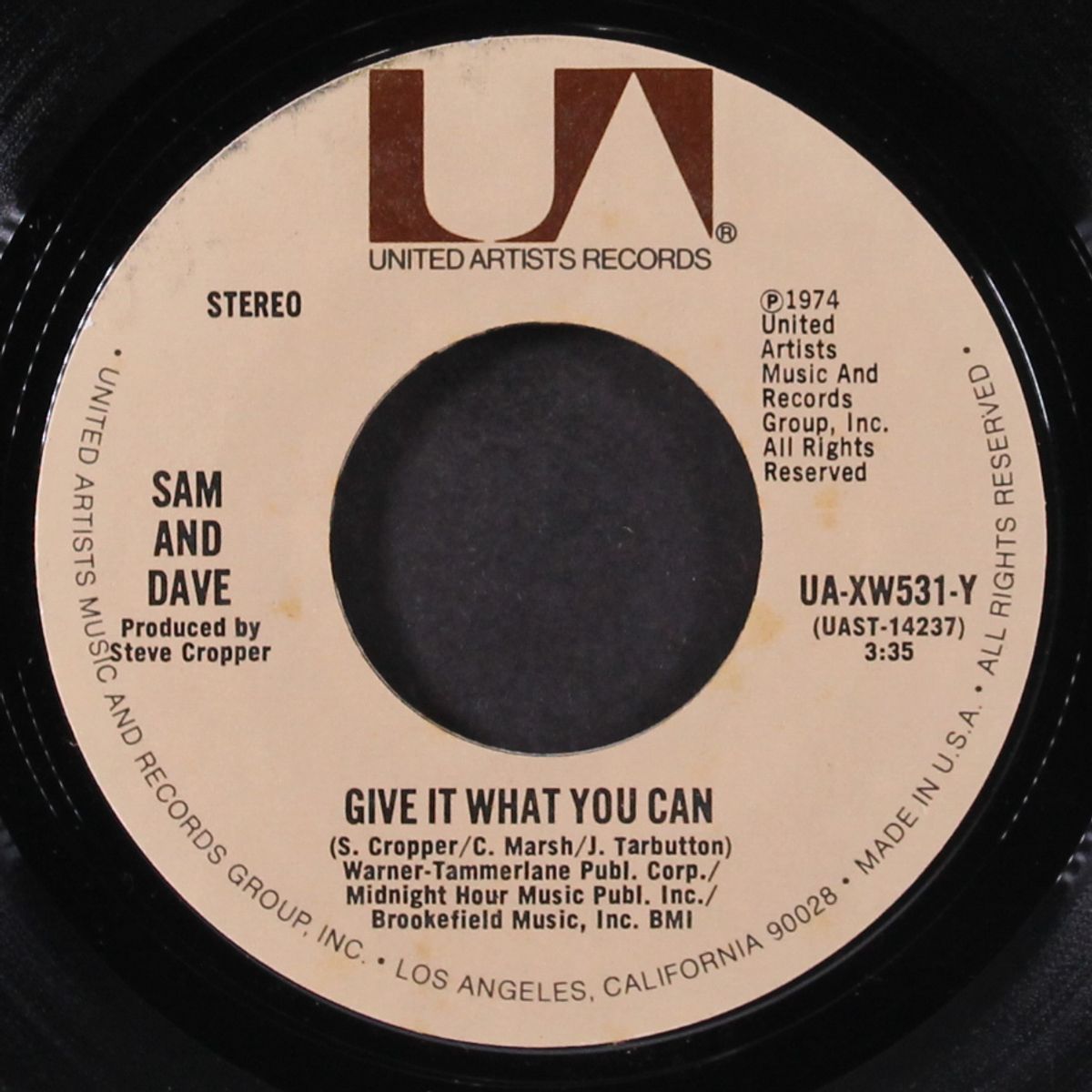 under the boardwalk / give it what you can by SAM & DAVE