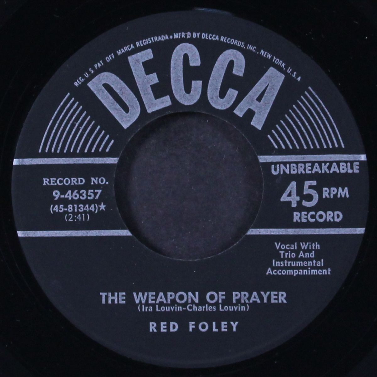 jesus and the atheist / the weapon of prayer by RED FOLEY