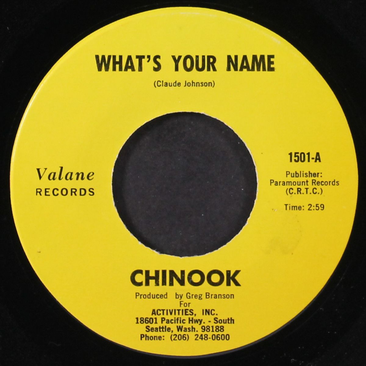 rock & roll / what's your name by CHINOOK