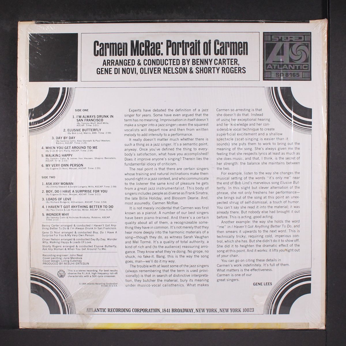 portrait of carmen by CARMEN MCRAE