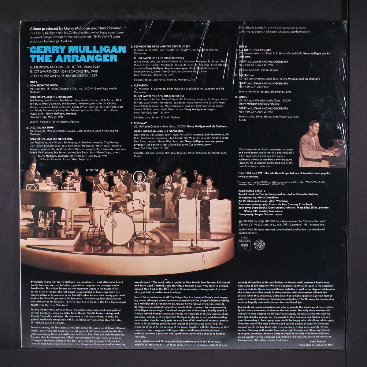 the arranger by GERRY MULLIGAN