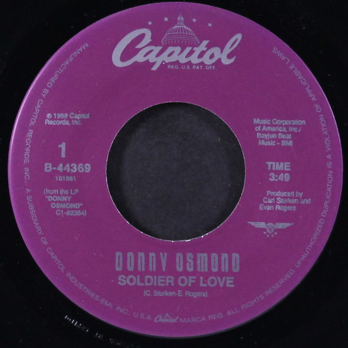 soldier of love by DONNY OSMOND