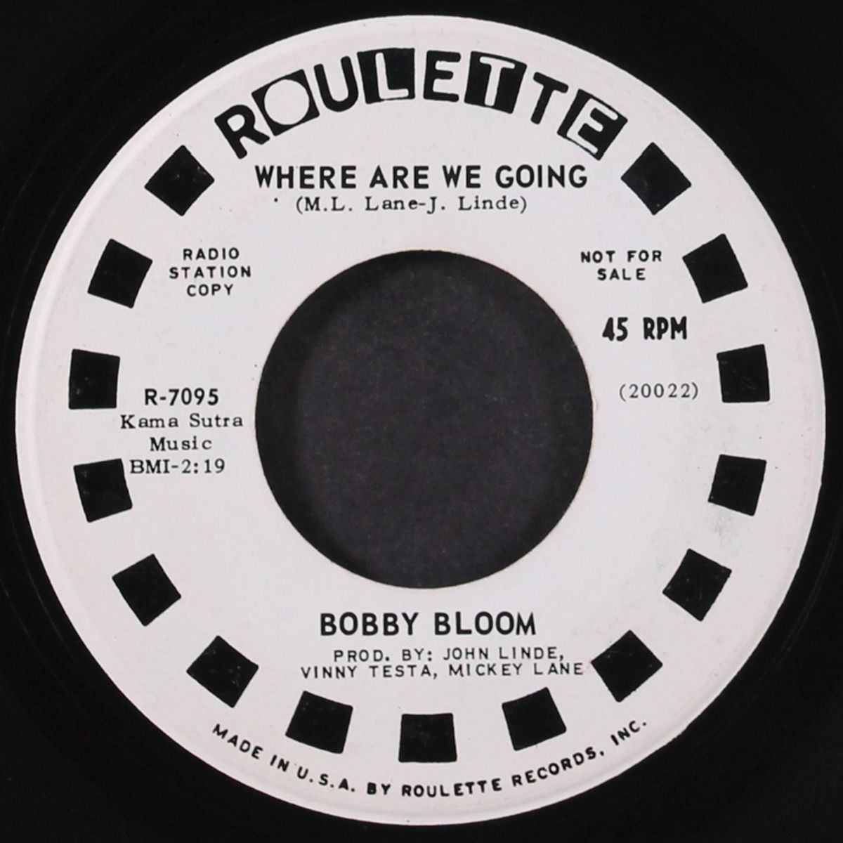 where are we going by BOBBY BLOOM