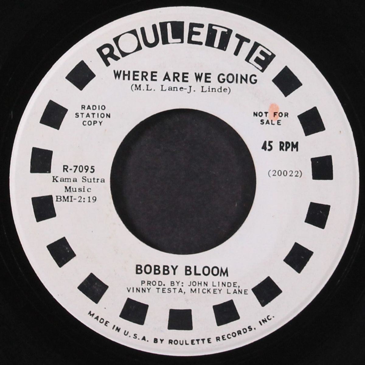 where are we going by BOBBY BLOOM