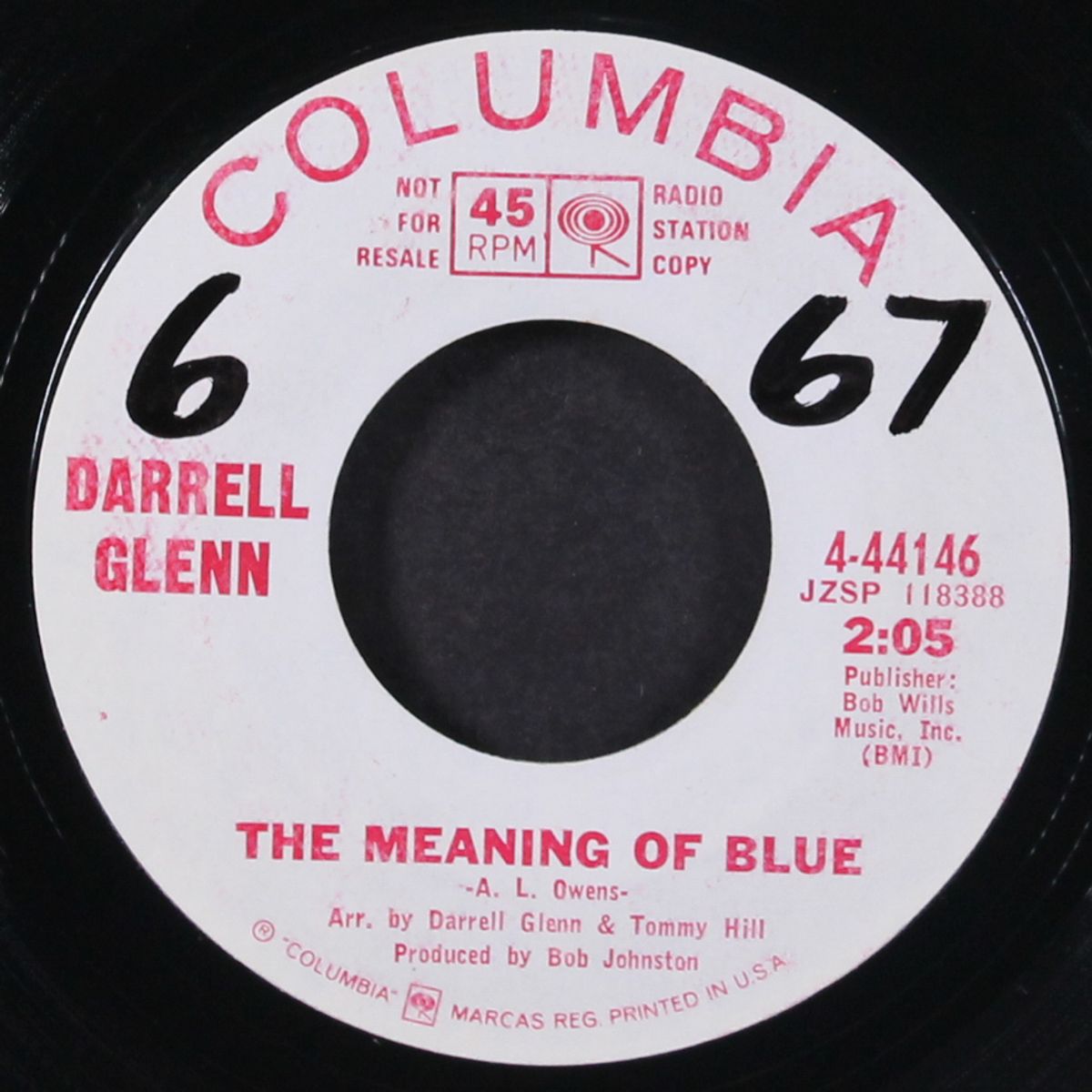 the meaning of blue by DARRELL GLENN