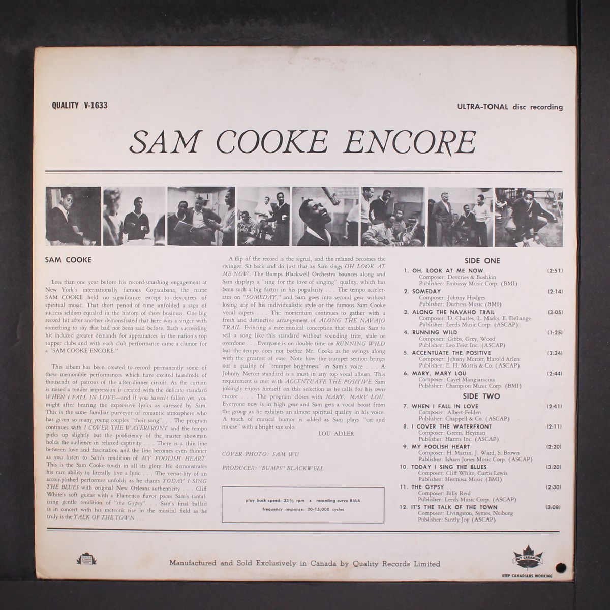 encore by SAM COOKE