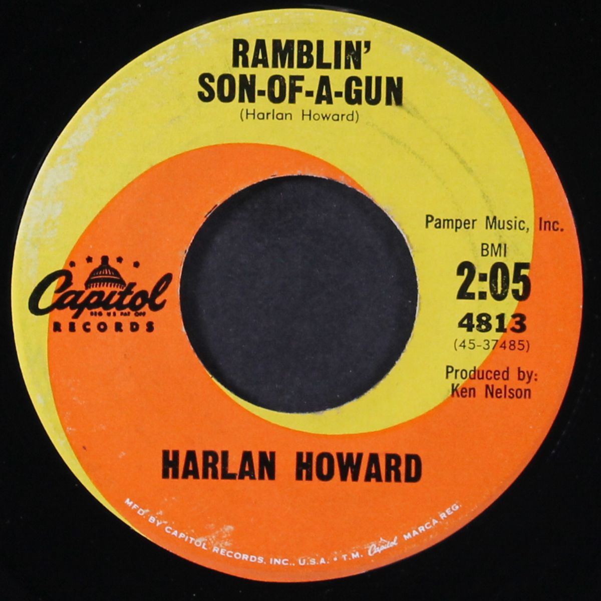 i ain't go nobody / ramblin' son-of-a-gun by HARLAN HOWARD