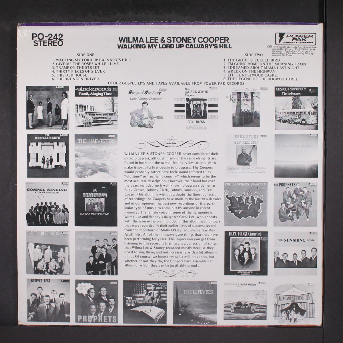 walking my lord up calvary hill by WILMA LEE & STONEY COOPER