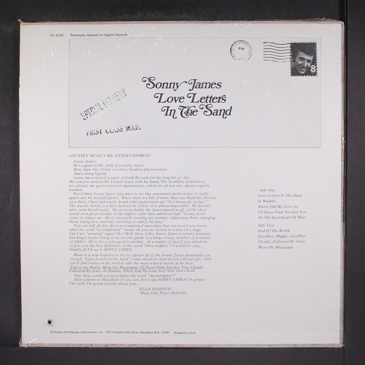 love letters in the sand by SONNY JAMES