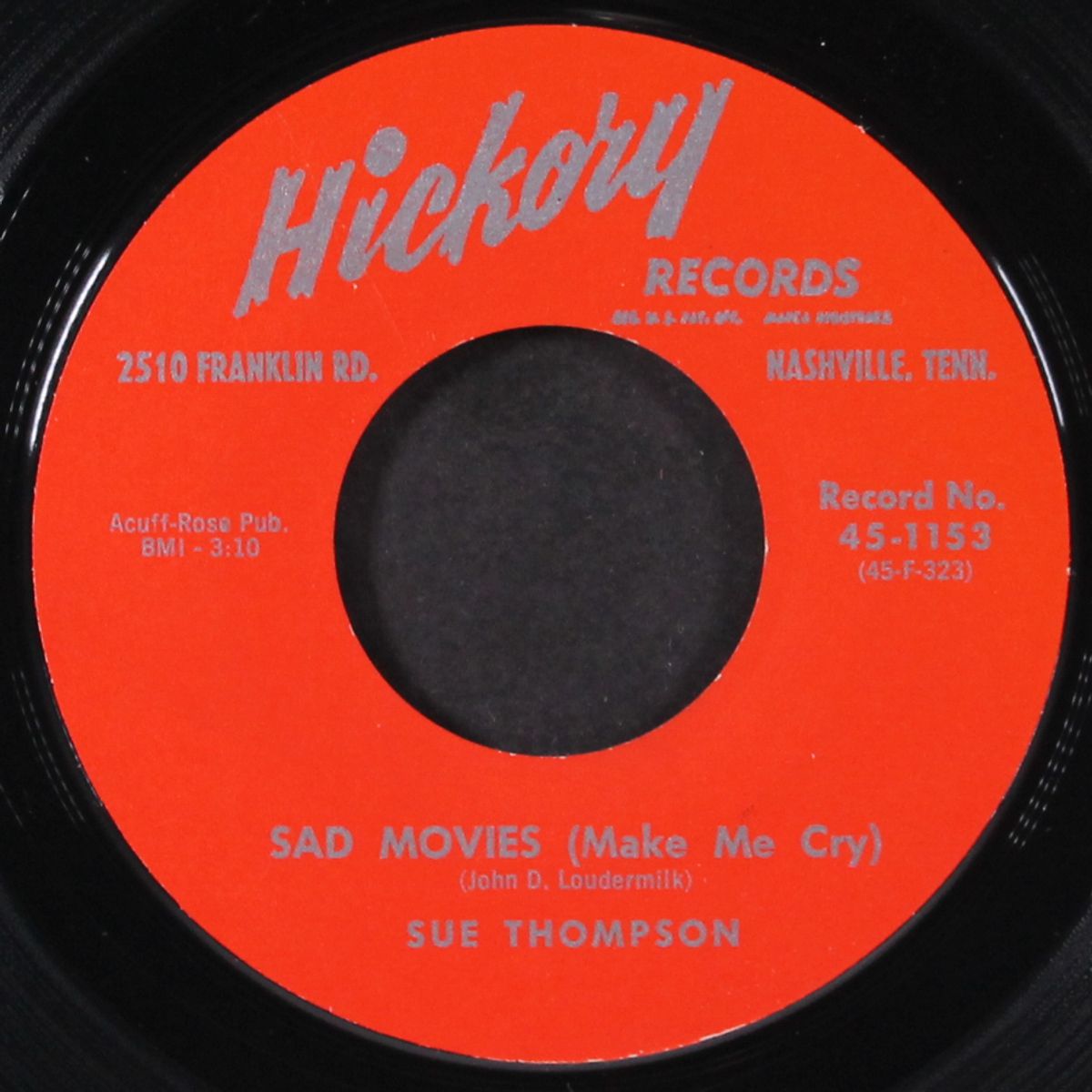 sad movies (make me cry) by SUE THOMPSON