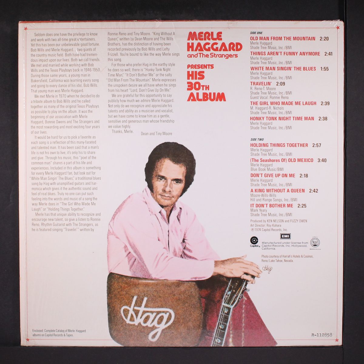 presents his 30th album by MERLE HAGGARD