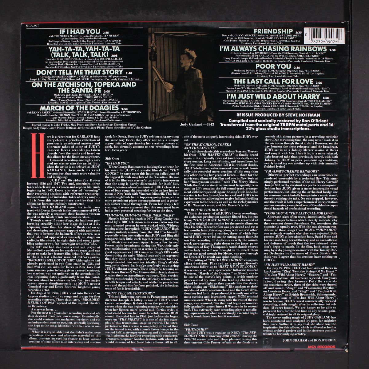 from the decca vaults by JUDY GARLAND