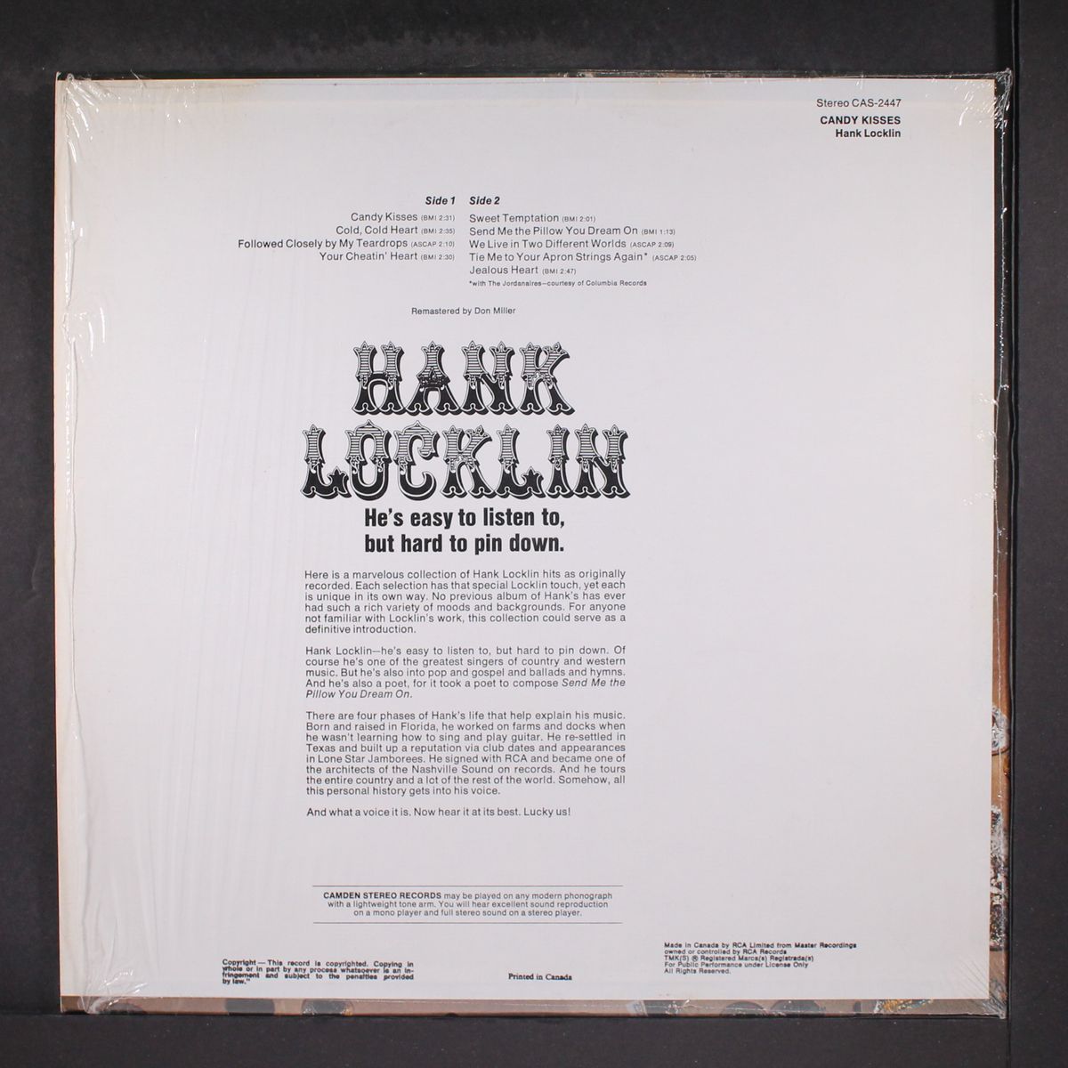 candy kisses by HANK LOCKLIN