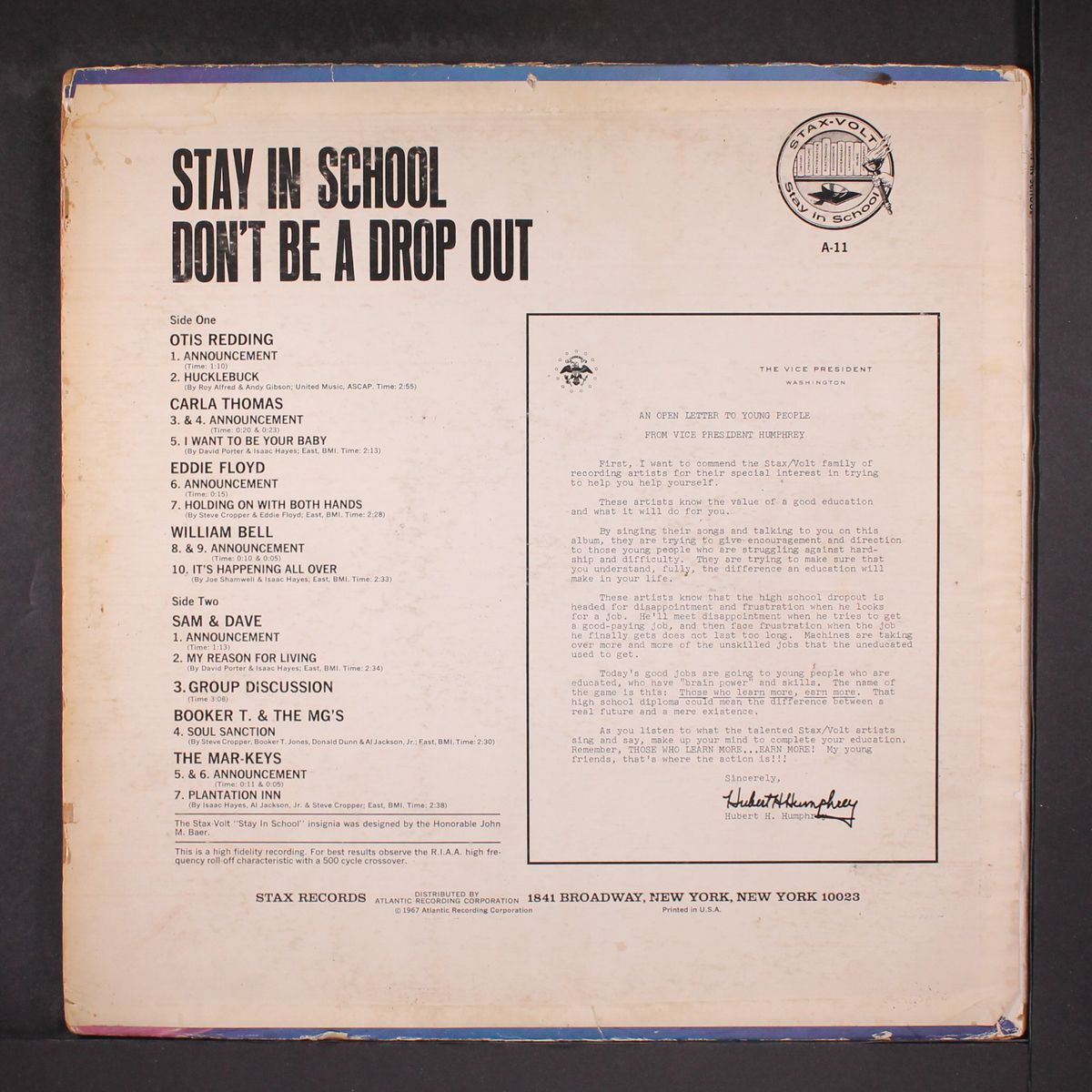 stax: stay in school-don't be a dropout by VARIOUS