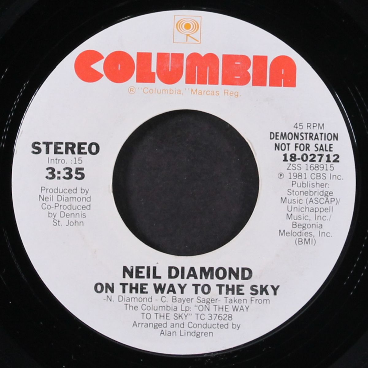 on the way to the sky by NEIL DIAMOND