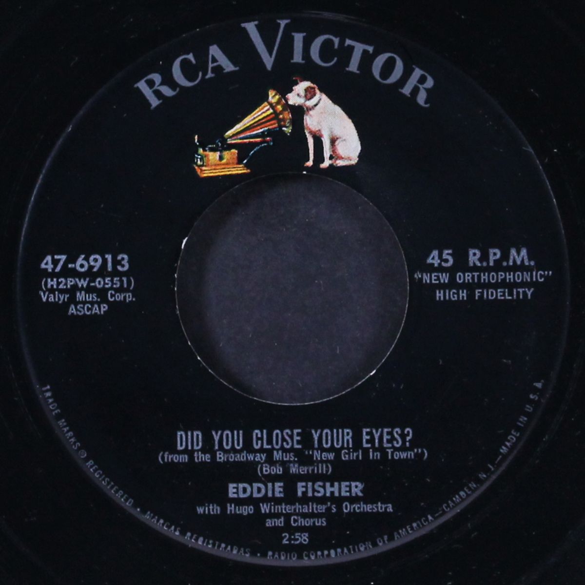 sunshine girl / did you close your eyes? by EDDIE FISHER
