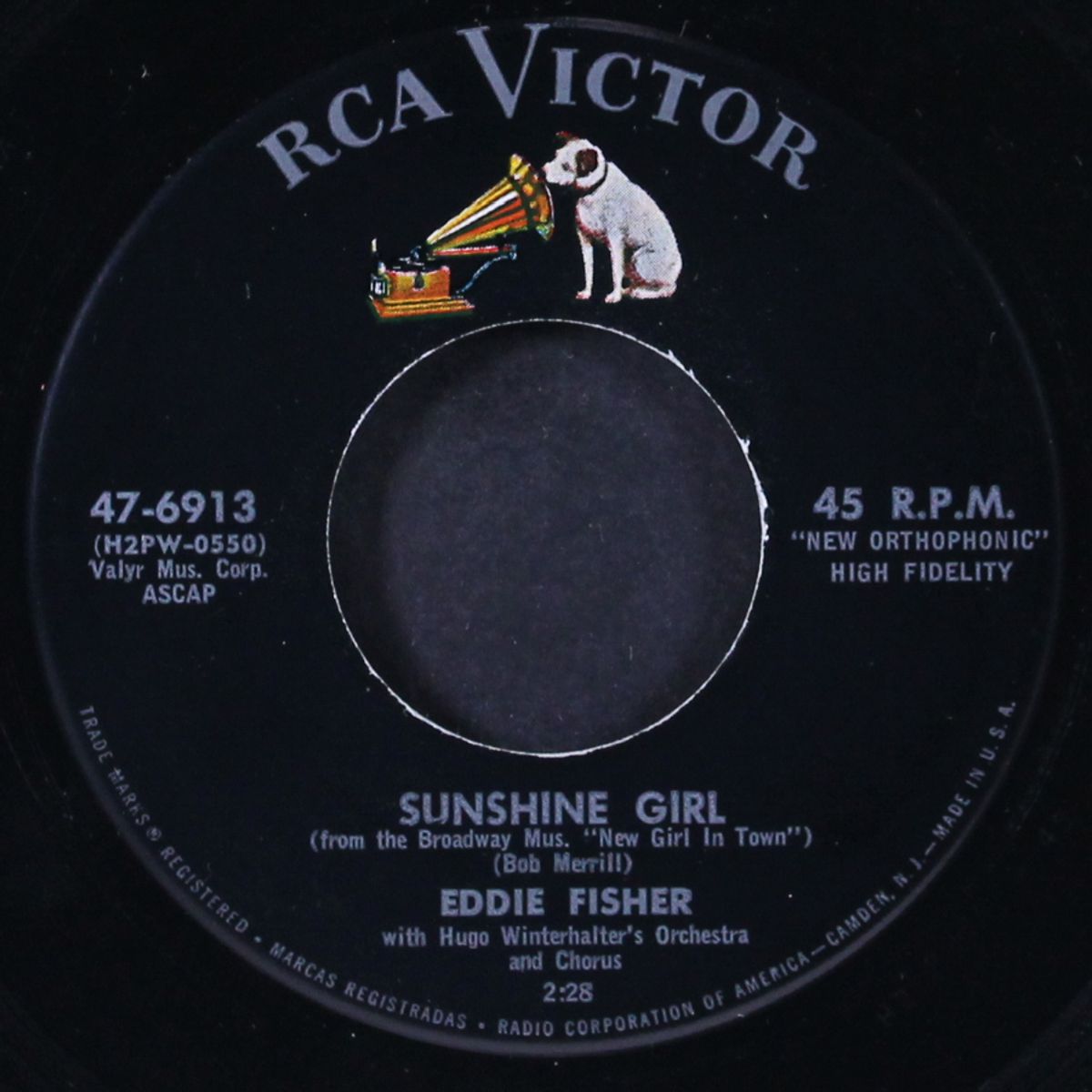sunshine girl / did you close your eyes? by EDDIE FISHER