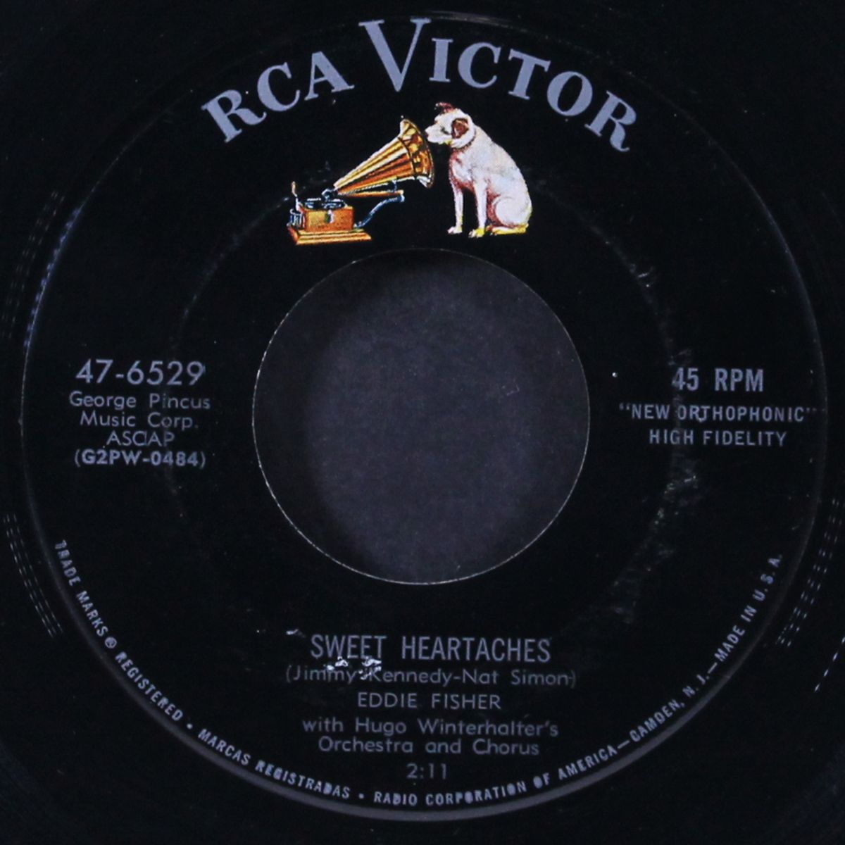 on the street where you live / sweet heartaches by EDDIE FISHER