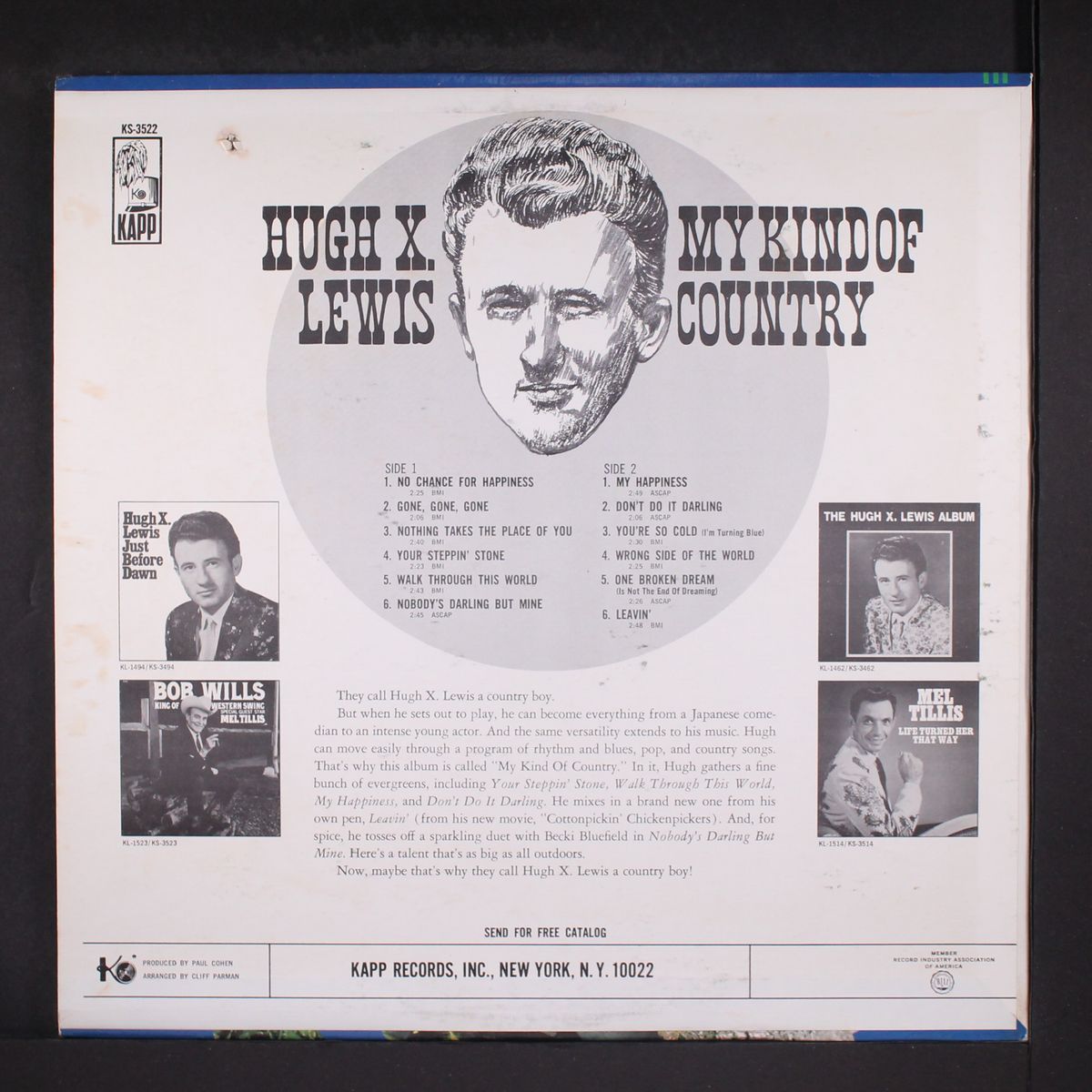 my kind of country by HUGH X. LEWIS