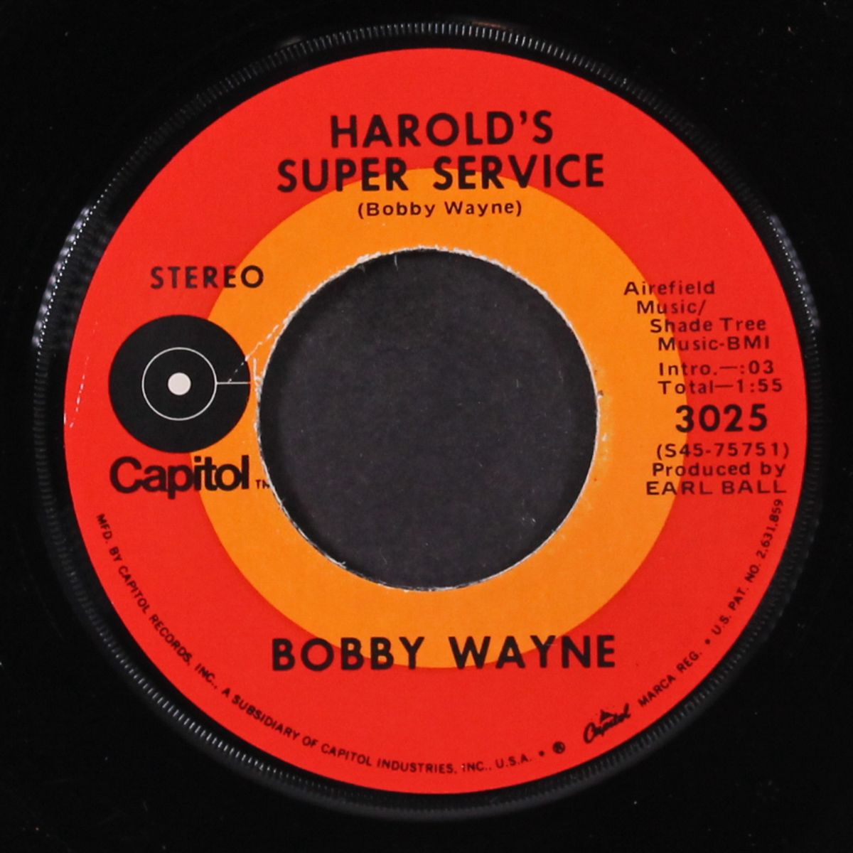 i can't stand me / harold's super service by BOBBY WAYNE