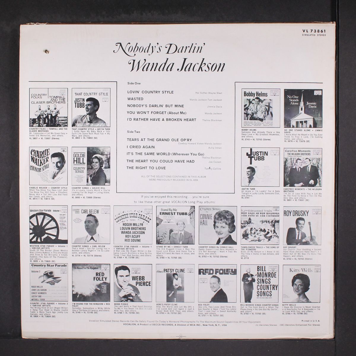 nobody's darlin' by WANDA JACKSON