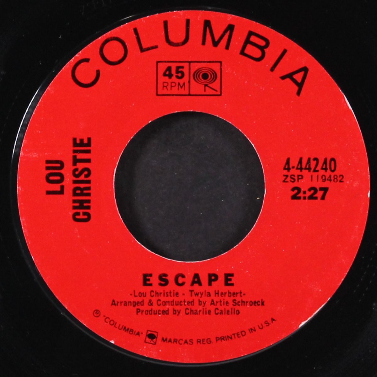 escape / gina by LOU CHRISTIE