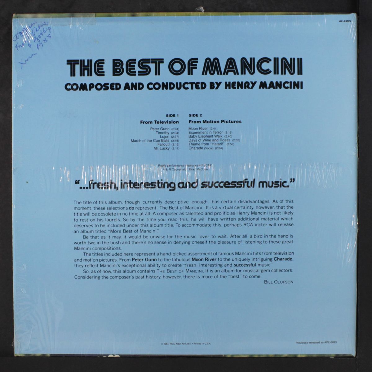 best of by HENRY MANCINI