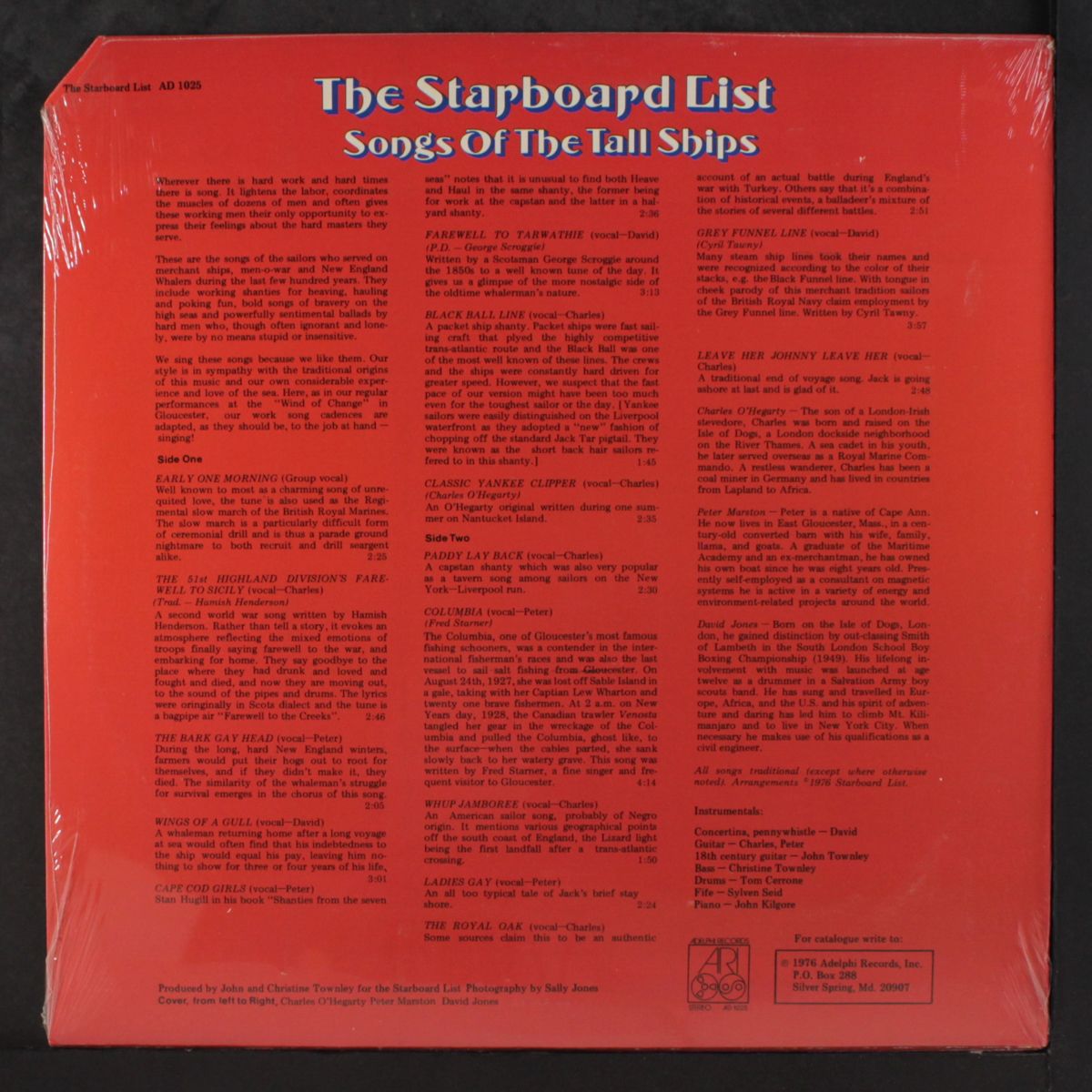 songs of the tall ships by STARBOARD LIST
