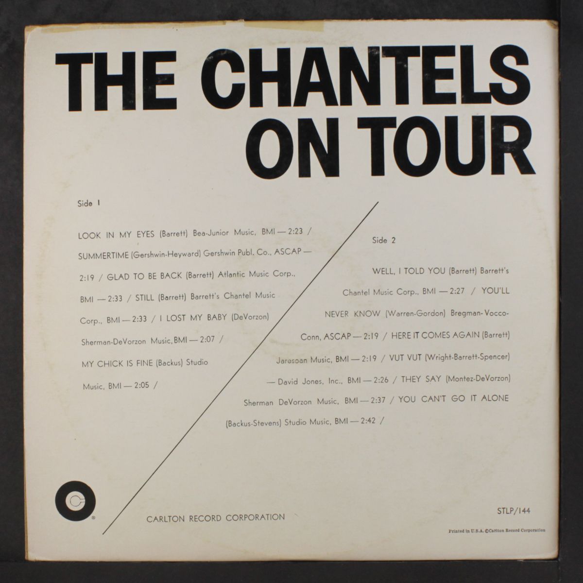 on tour by CHANTELS & OTHERS