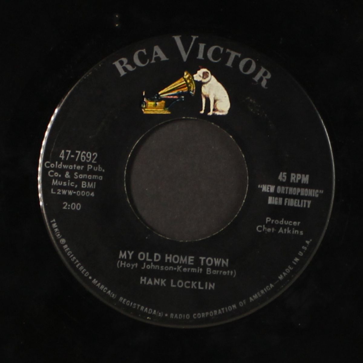 please help me, i'm falling / my old home town by HANK LOCKLIN
